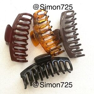 Barrel Hair Claw Clips Set of 4